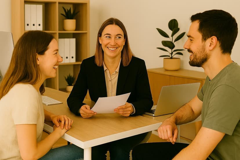 Property manager reviewing compliance details